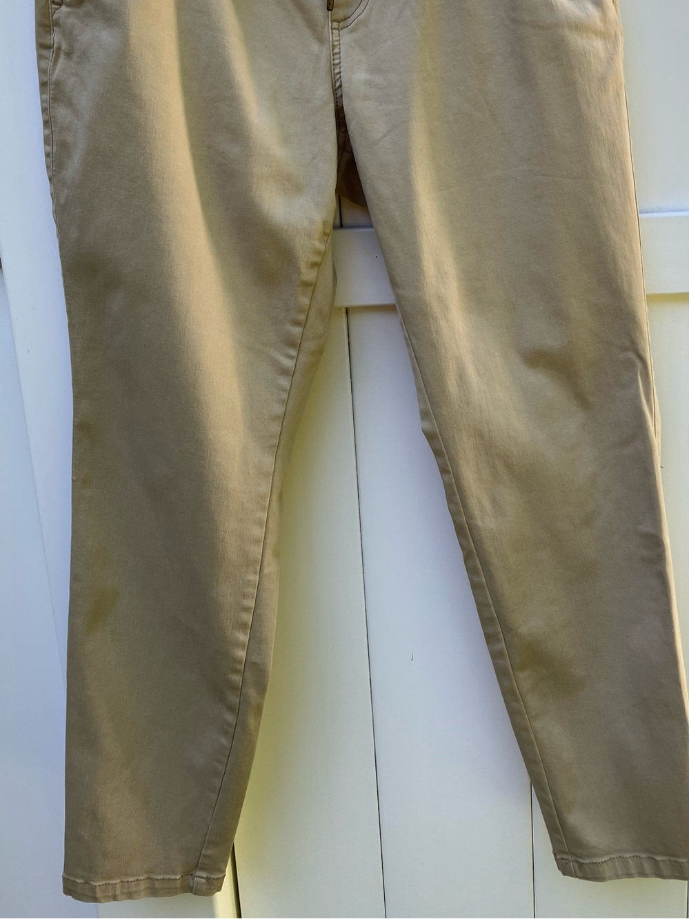 Natural Reflections zipper pocket khaki pants
